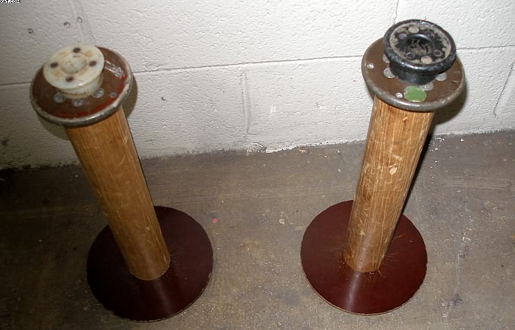 TWISTER BOBBINS, 15" trav x 7.5" base x 4" top x 5/8" bore,